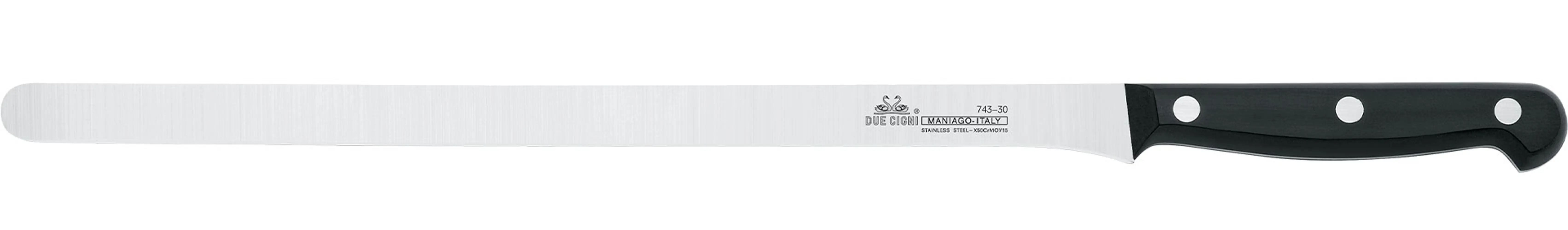 Ніж для шинки Due Cigni “Classica“ Ham Slicer Knife 300 мм black