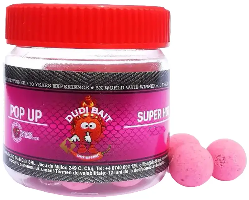 Бойлы Dudi Baits Pop Up Super Hot 10mm