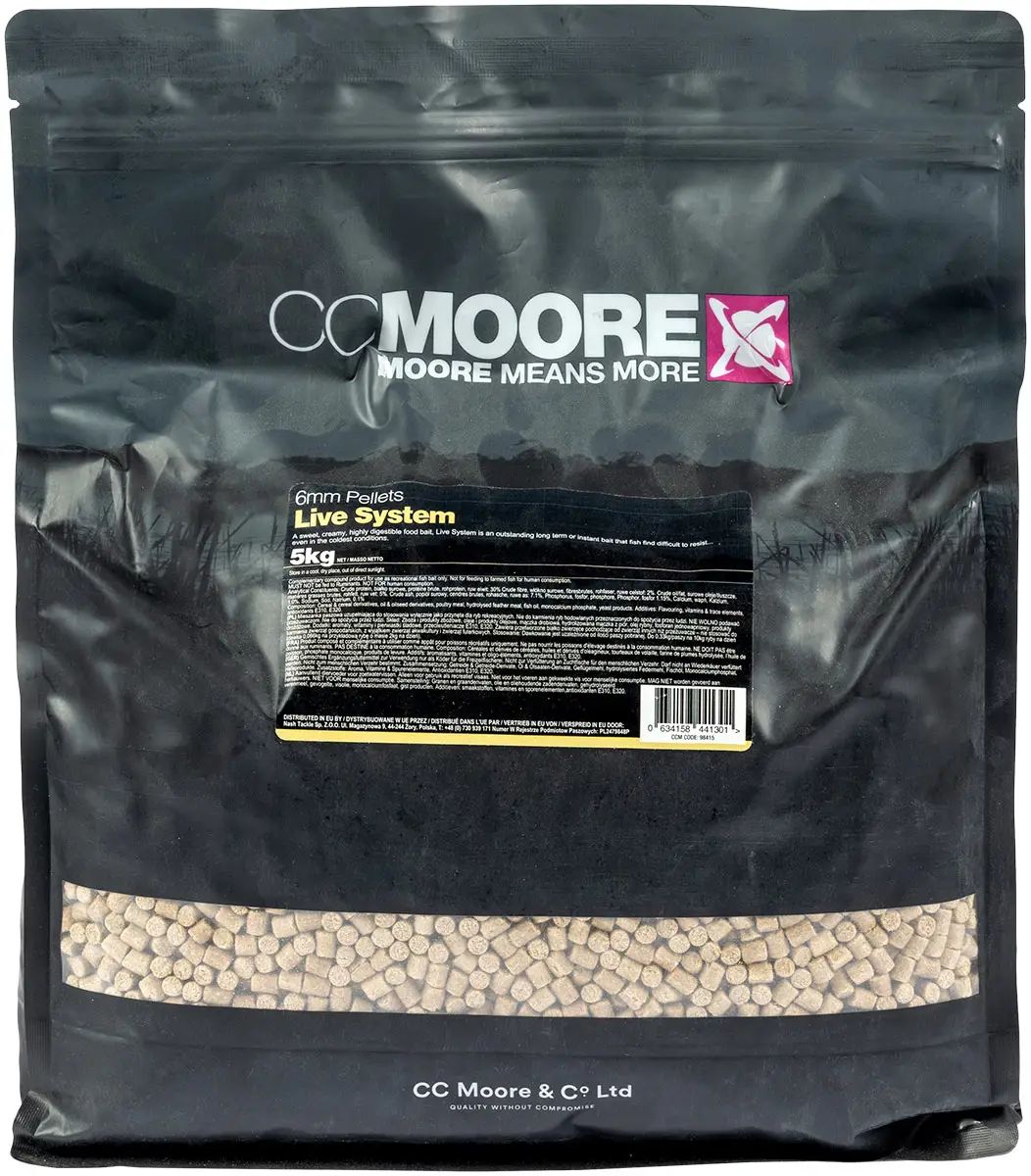 Пелети CC Moore Live System Pellets 6mm 5kg