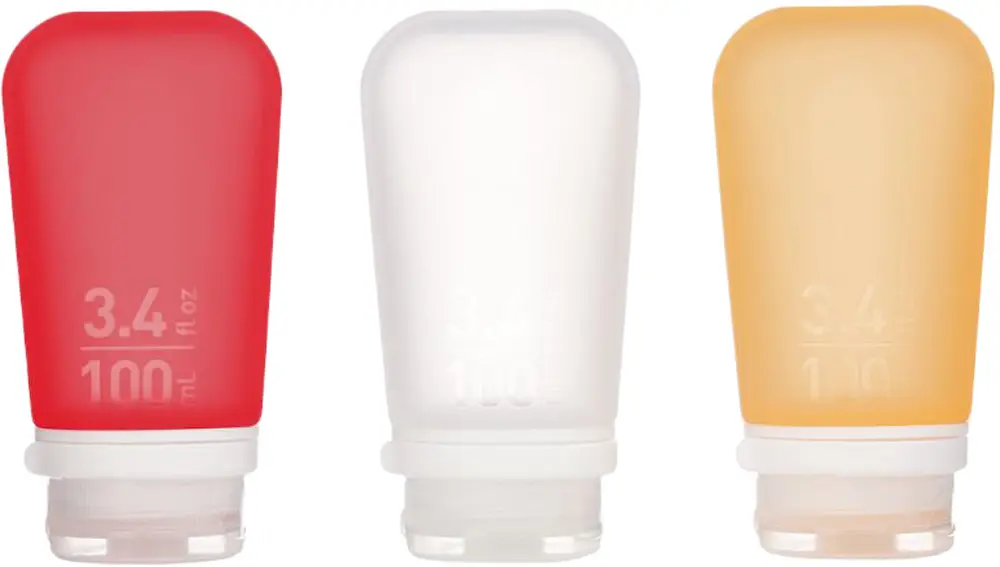 Набор емкостей Humangear GoToob+ 3-Pack Large Clear/Red/Orange