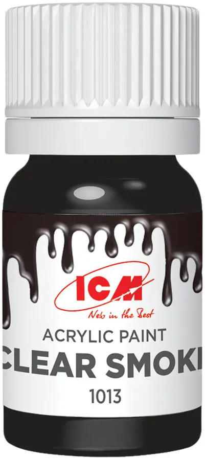 Краска ICM Holding Clear Acrylic Paint 12 мл Smoke