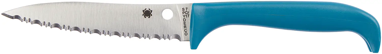 Ніж Spyderco Counter Puppy Blue Serrated
