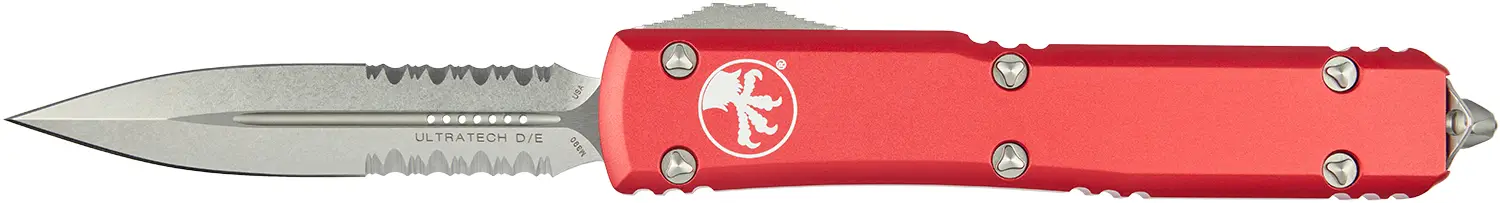 Ніж Microtech Ultratech Double Edge Stonewash DS Red