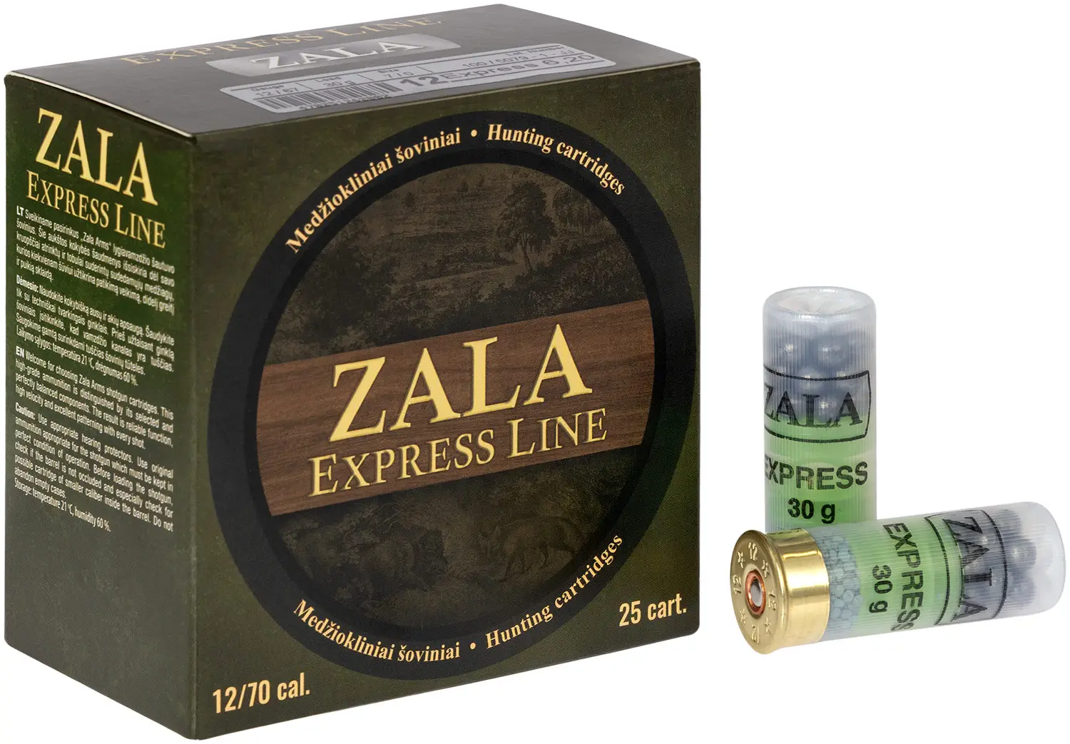 Патрон Zala Arms Express (без контейнера) кал. 12/70 картечь (6,2 мм) навеска 30 г