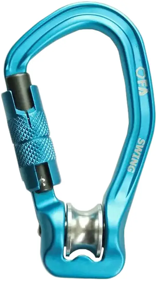 Карабін First Ascent Swing з роликом Light blue