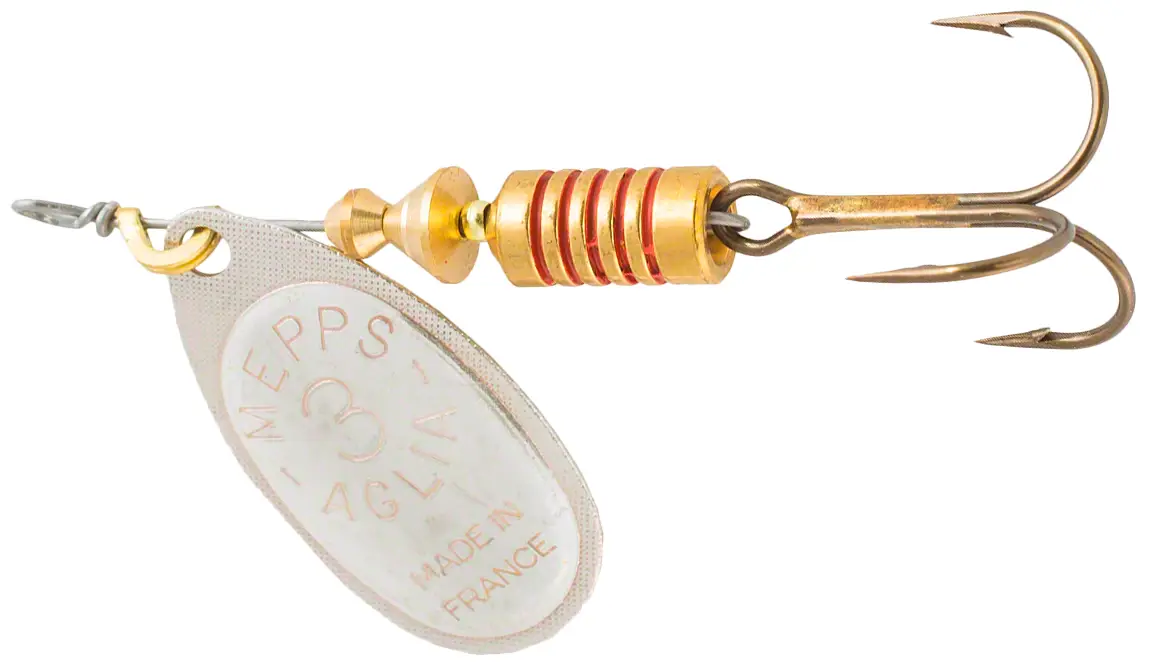 Leurres Spinner Mepps Aglia Taille 3 - 6,5 G, Coloris Or, Cuivre, Argent, Noir - Pour Truite, Perche