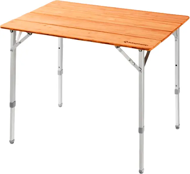 Стіл KingCamp Bamboo Folding Table Portable. Yellow