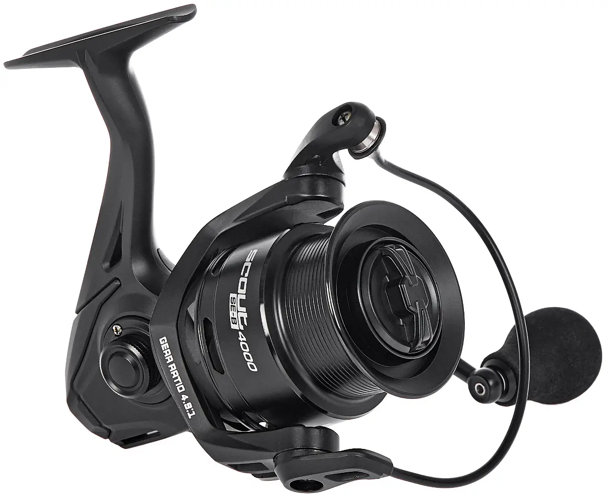 Котушка Brain Classic Carp 5000, підшип. 4+1, з бейтранером (ручка  вкручується в головну пару), 5.0:1