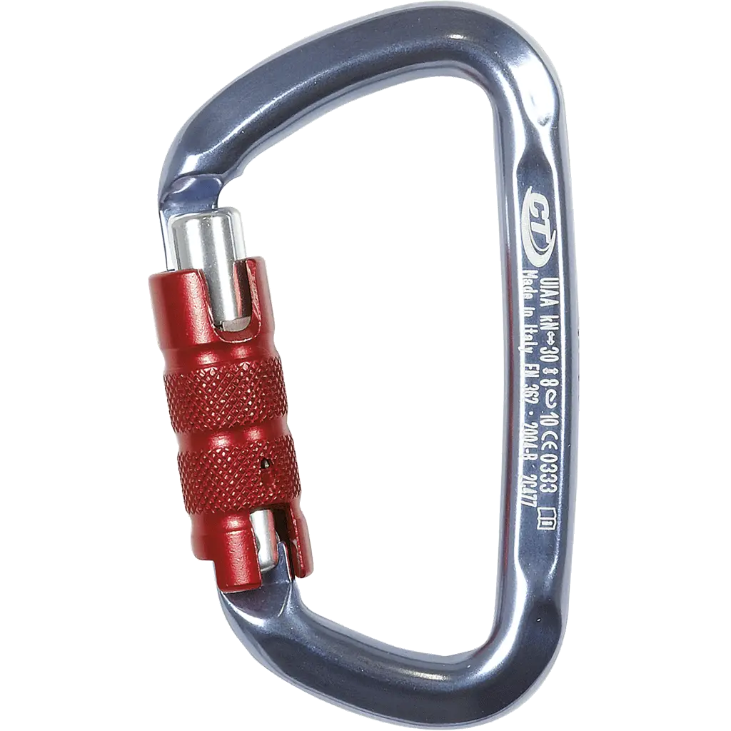 Карабін Climbing Technology D-Shape TG Titan/Red