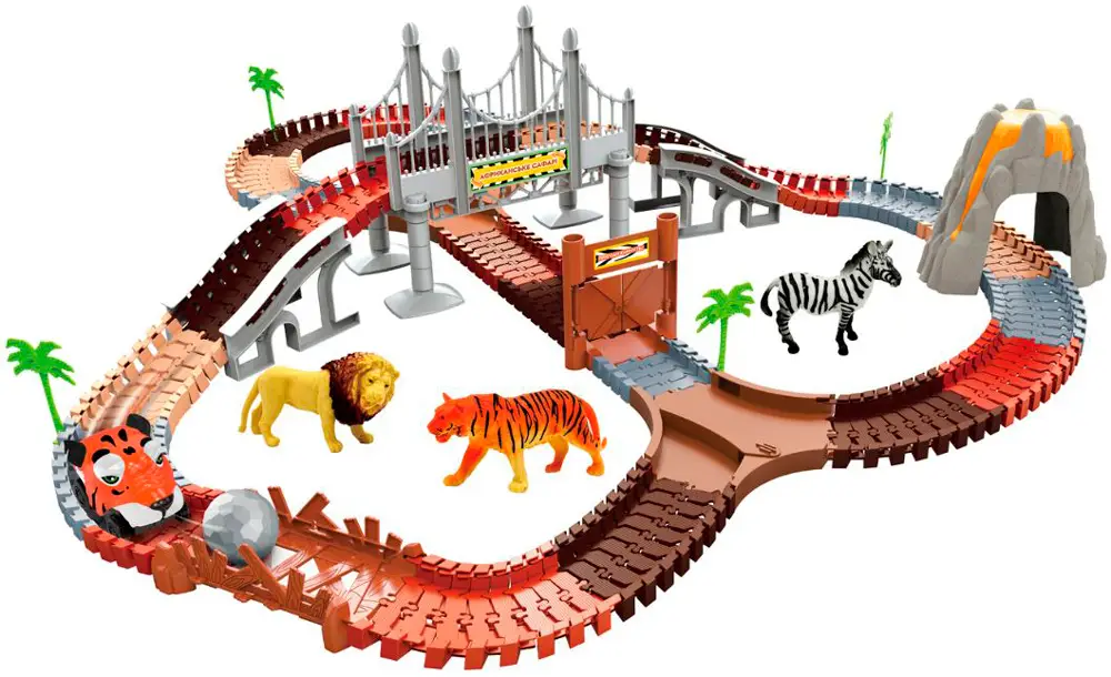 Игровой набор OTAMANKO Автотрек Удивительные приключения: Африканское сафари