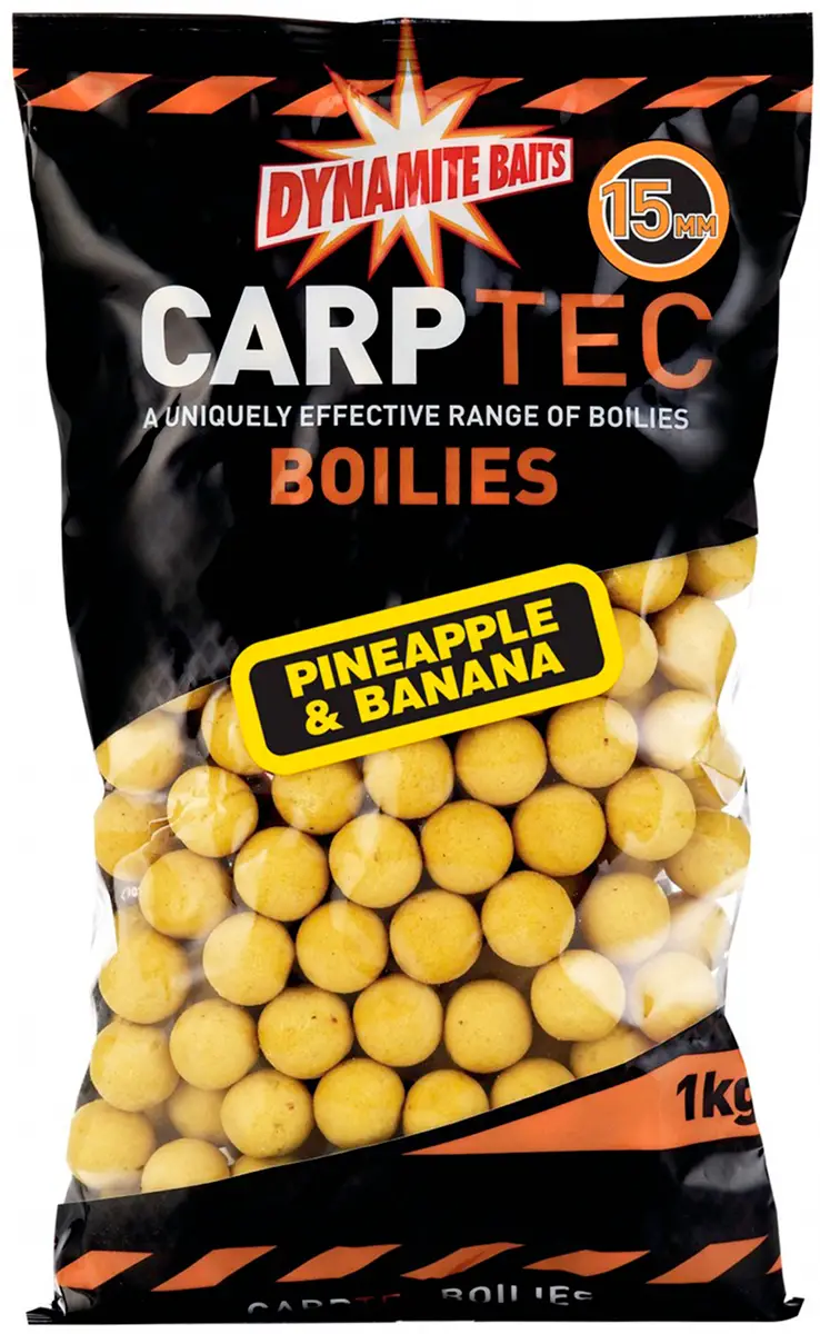 Бойли Dynamite Baits Carp-Tec Pineapple & Banana 15mm 1kg