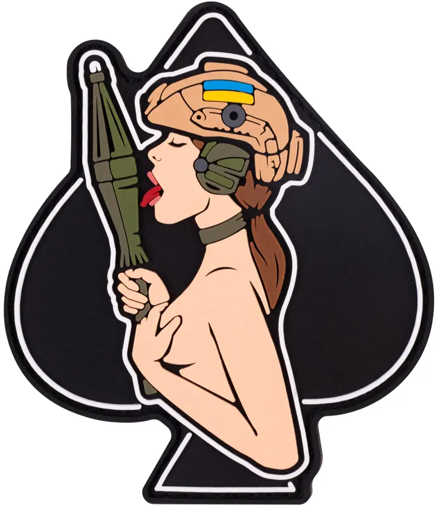 Патч Brand Element Девушка-пика шатенка