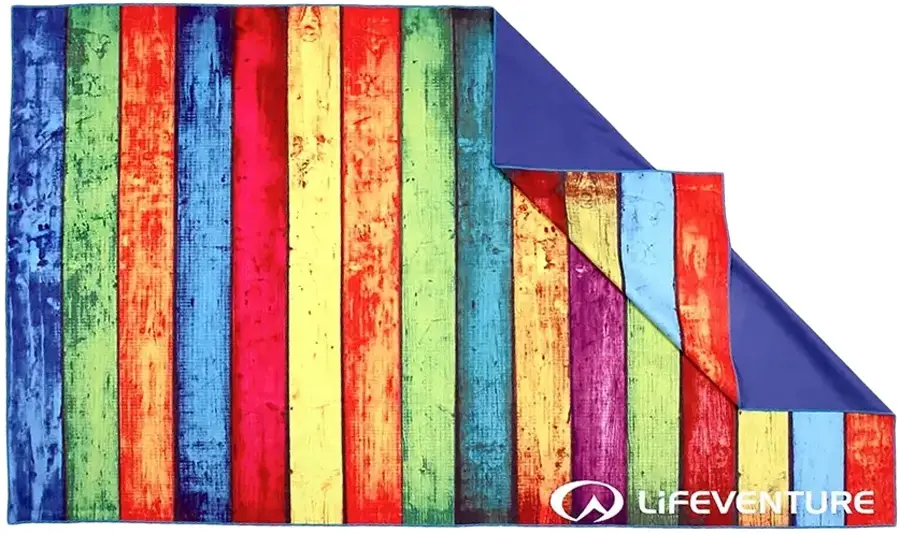 Полотенце Lifeventure Soft Fibre Printed Striped Planks Giant