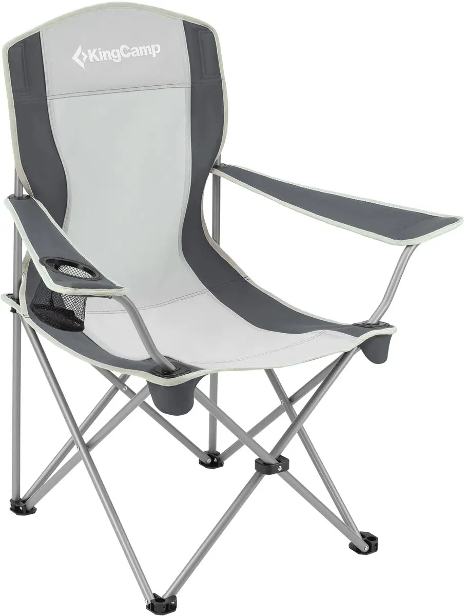 Крісло KingCamp Arms Chairin Steel. Black/grey