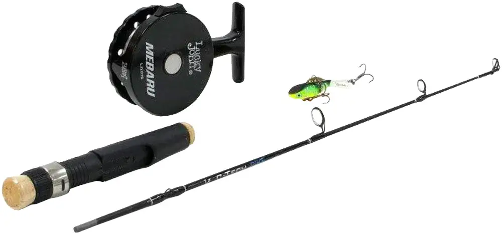 Вудка зимова Lucky John Predator Set (вудка, котушка, волосінь, балансир) 51cm
