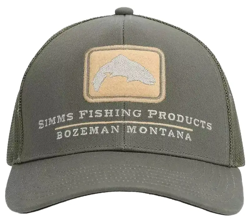 Кепка Simms Double Haul Icon Trucker One size Smokey olive