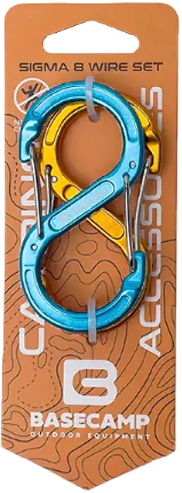 Карабін Base Camp Sigma 8 Wire Set 2шт Blue/Orange