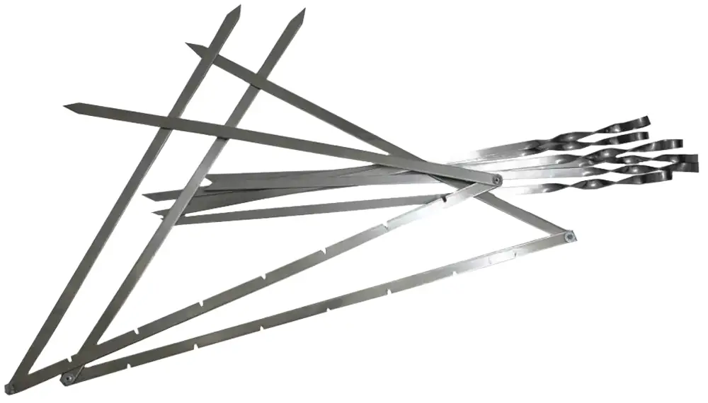 Набір шампурів Acropolis НШ-1 з мангалом 60х5х5см