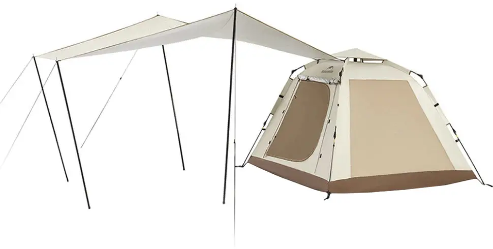 Палатка Naturehike Ango Picnic CNK2450WS021 3 автоматический с тентом Brown