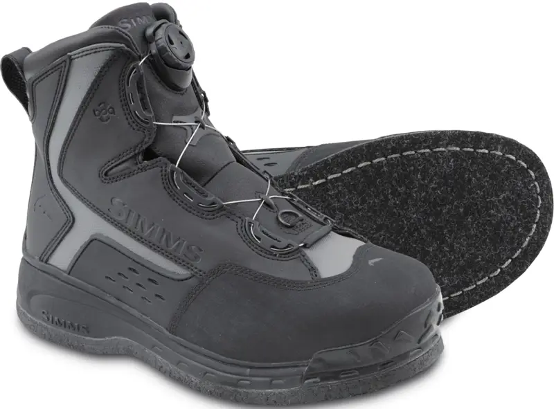 Черевики забродні Simms Rivertek Boa Boot Felt 12 Black