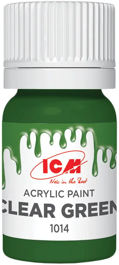Краска ICM Holding Clear Acrylic Paint 12 мл Green