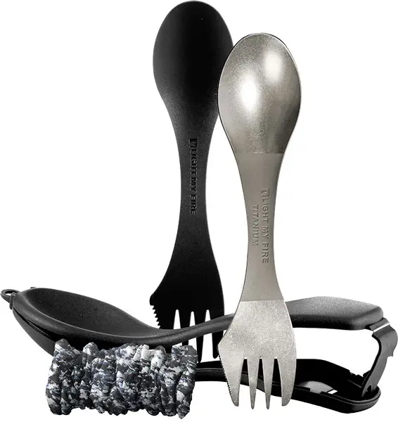 Набір столових приладів Light my fire Ultimate Spork kit Spork+Spork Case Black к:чорний