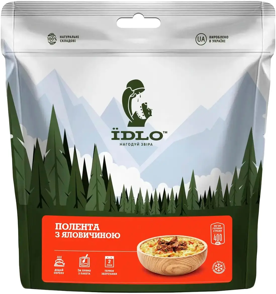 Полента ЇDLO з яловичиною 100 г