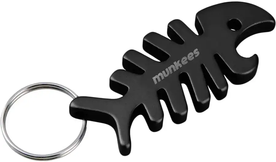 Брелок Munkees Fish Bone Black