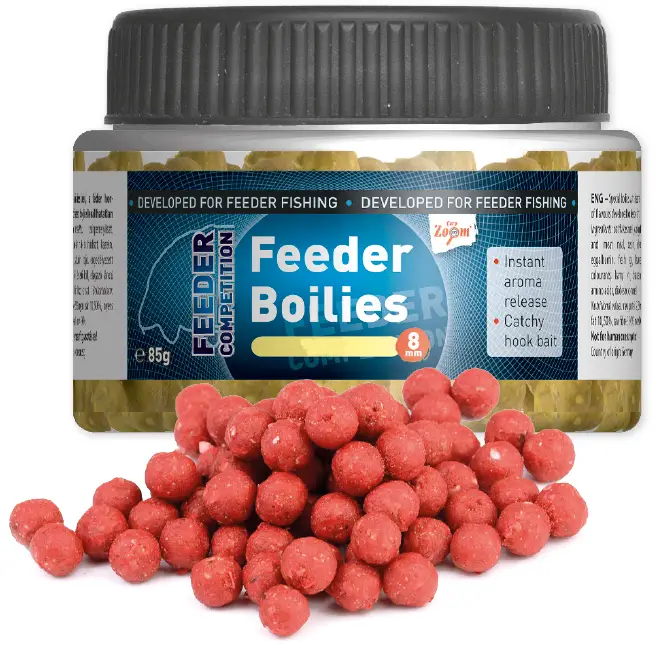Бойли CarpZoom Feeder Competition Feeder Boilies 8мм 85г Strawberry (Полуниця)