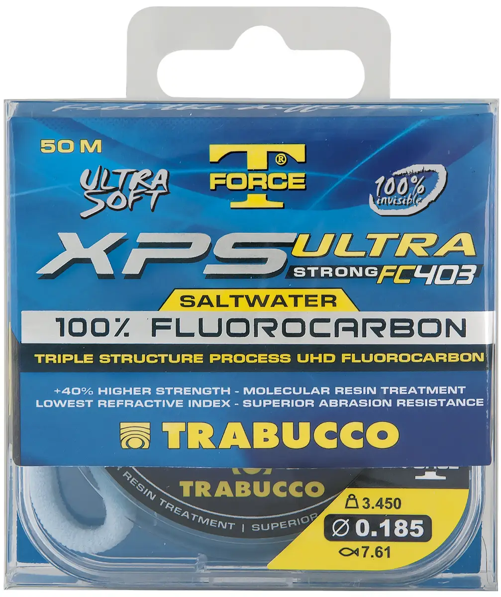 Флюорокарбон Trabucco T-Force XPS Ultra Strong FC 403 Saltwater 50m 0.201mm 4.14kg
