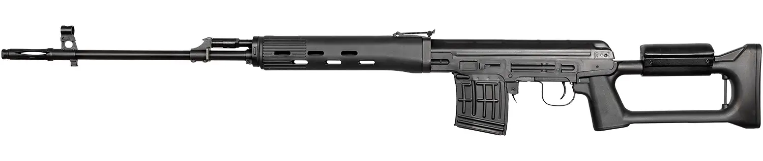 Винтовка страйкбольная LCT SVD-(BLACK) СВД Polymer Black 6 мм