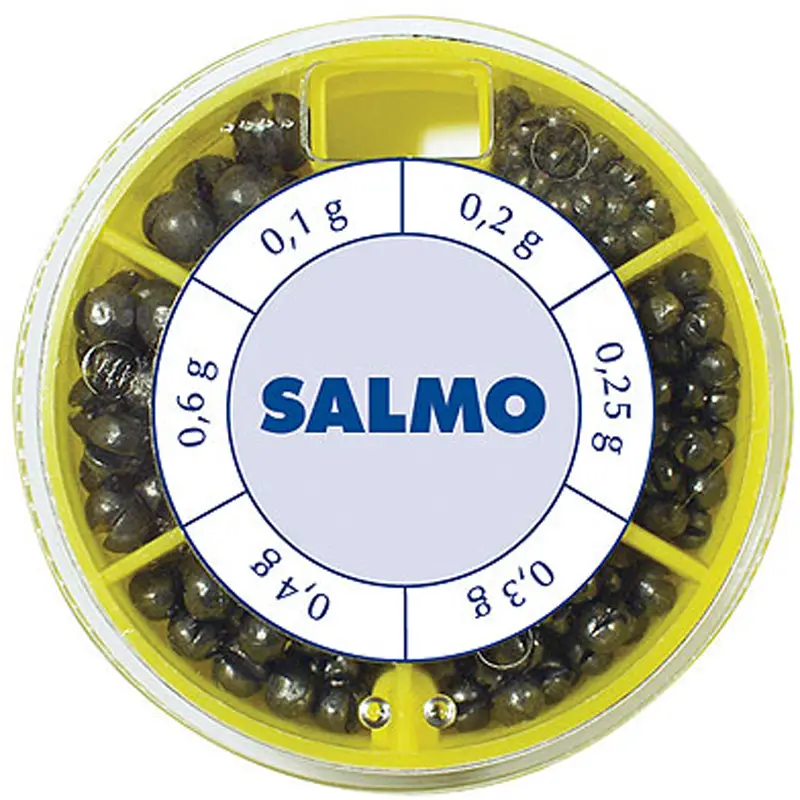 Набір грузил Salmo Дробинка 0.60, 1.00, 1.25g (50 шт/уп)