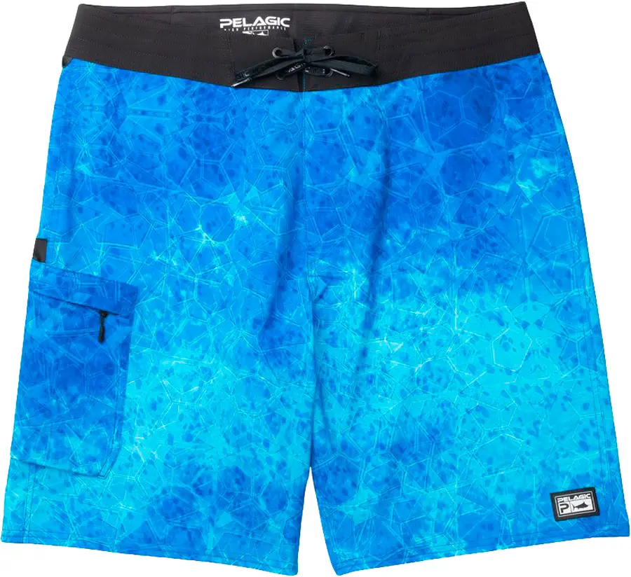Шорты Pelagic Blue Water Fishing Shorts 40 Blue Dorado Hex