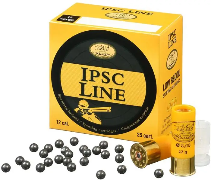 Патрон Zala Arms IPSC кал. 12/67 с контейнером картечь 8 мм навеска 27 г