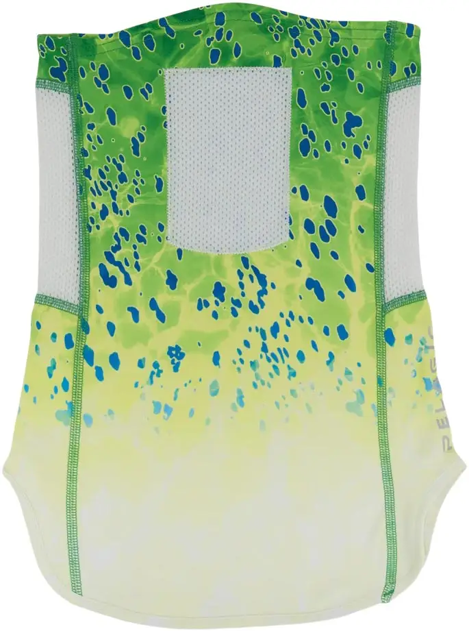 Бафф Pelagic Sunshield Pro Sunshield Fishing Neck Gaiter Green Dorado