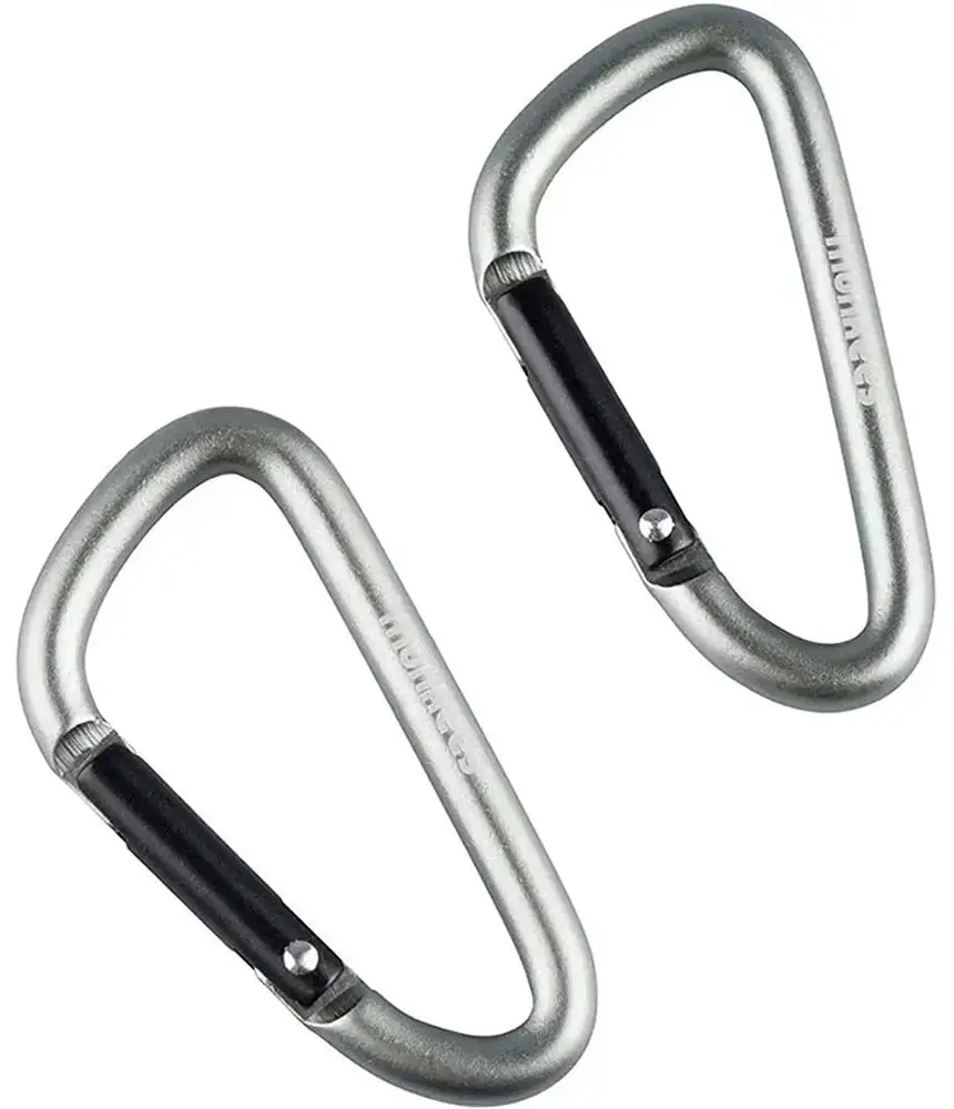 Карабін Munkees D 5x50 mm 2-Pack Grey