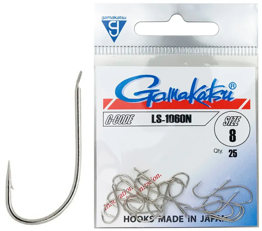 Крючок Gamakatsu LS-1060N №18 (25шт/уп) ц:nickel