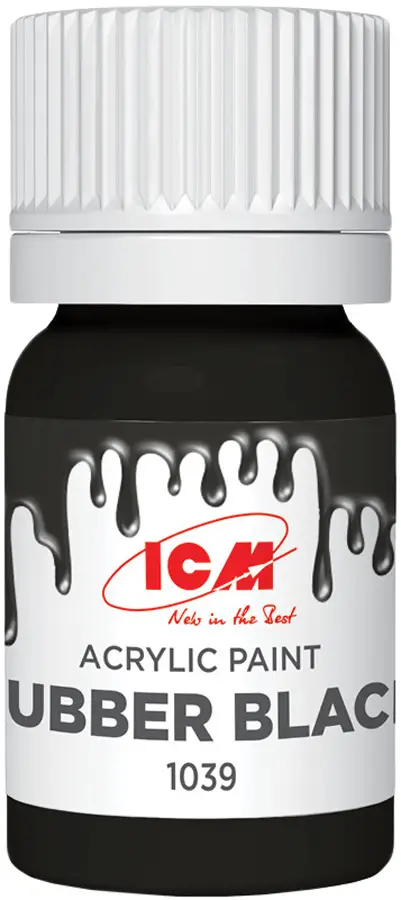 Краска ICM Holding Acrylic Paint 12 мл Rubber Black