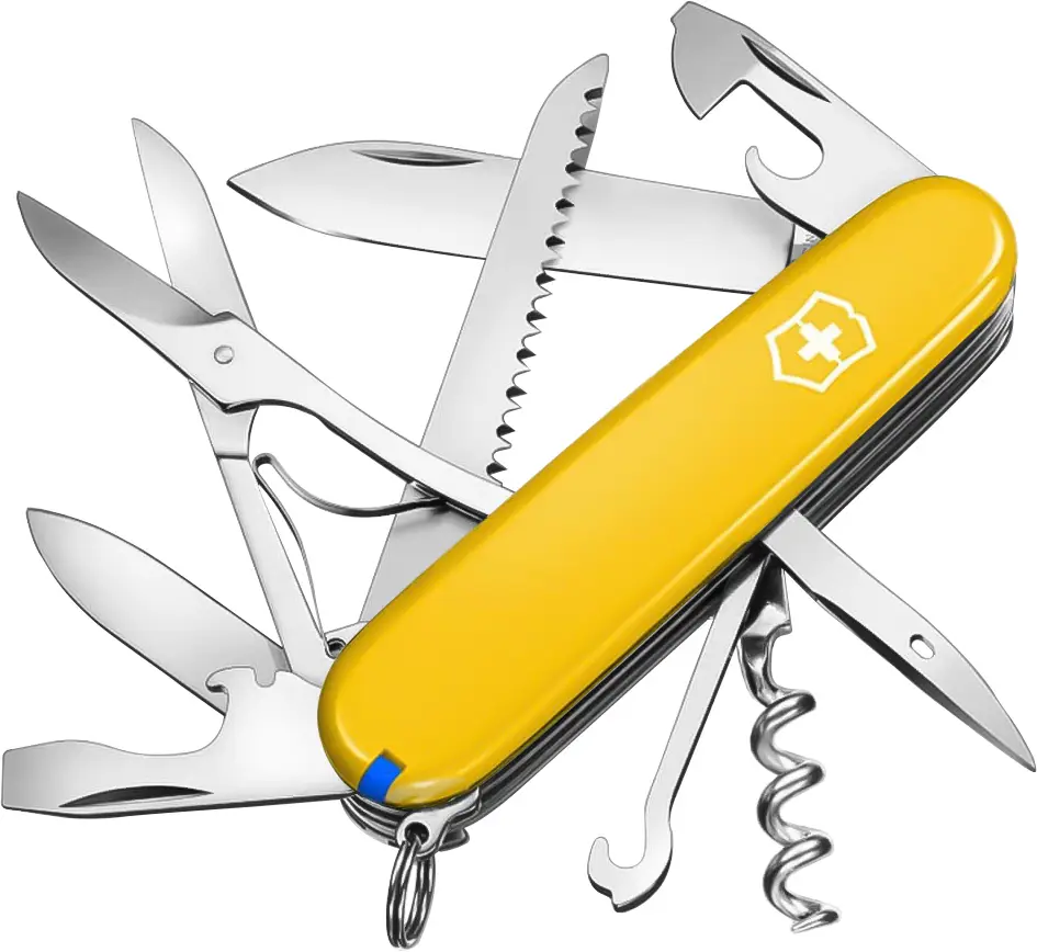 Ніж Victorinox Huntsman Ukraine 1.3713.8.2. Жовтий / Синій