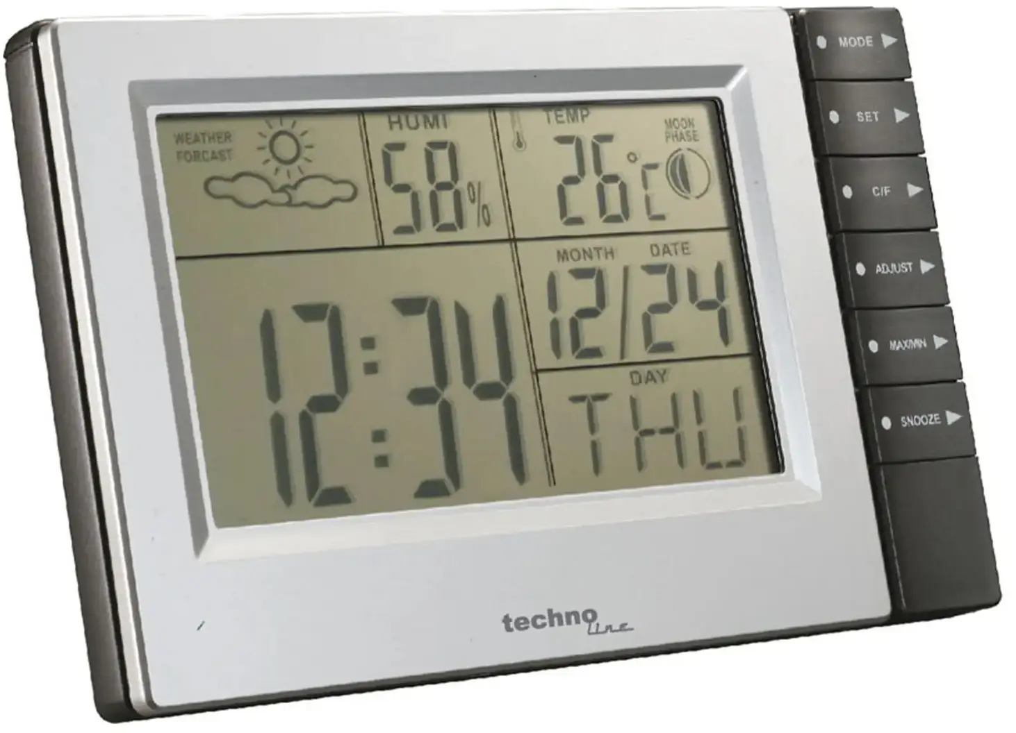 Метеостанція Technoline WS9121 Silver Grey