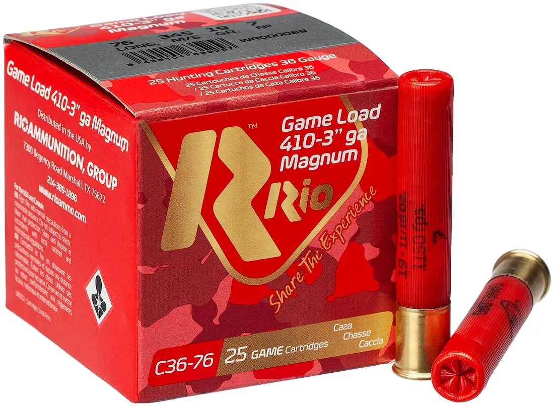 Патрон RIO Game Load Magnum кал. 410/76 дробь № 7