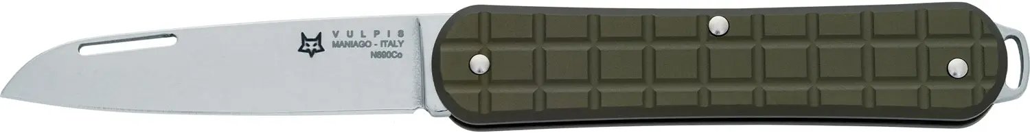 Нож Fox Vulpis Granade Pattern Aluminium Green