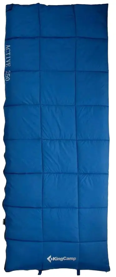 Спальний мішок KingCamp Active 250 L Comf +12°C / Lim +6°C / Extr -5 ° C Blue