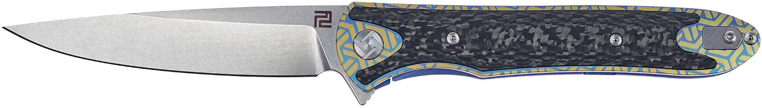 Нож Artisan Shark Titanium Green