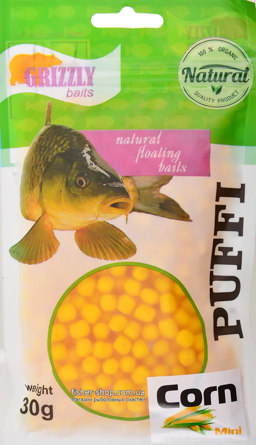 Пуфік Grizzly Puffi Mini 30g Corn