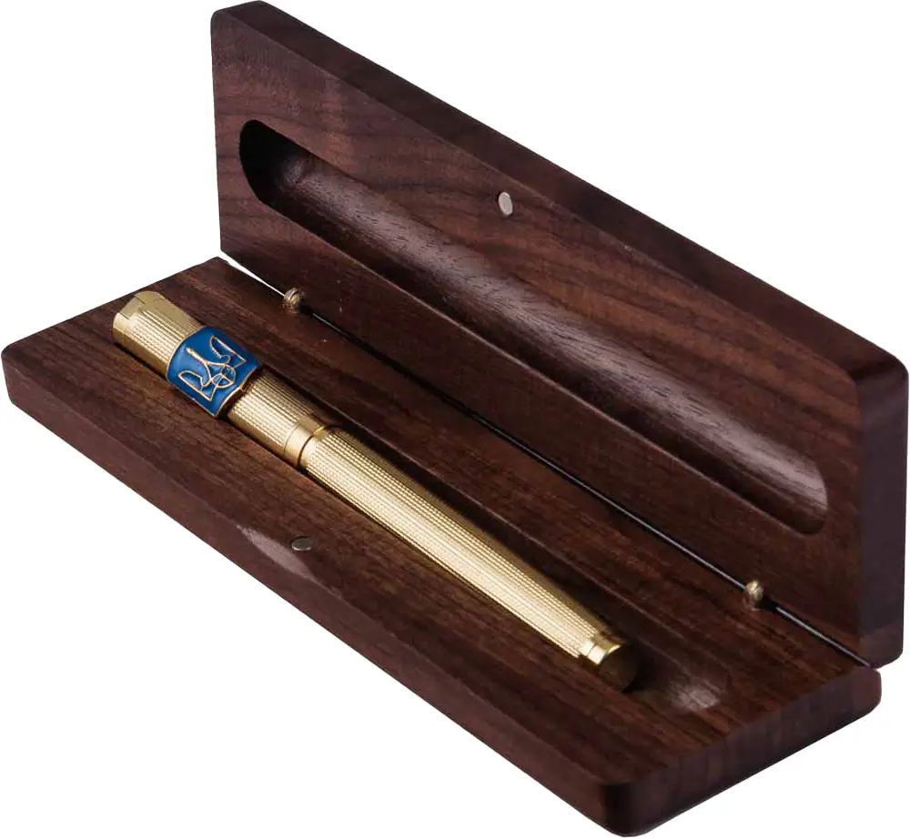 Ручка Kupola з тризубом та незатвердженим гербом України у футлярі Golden