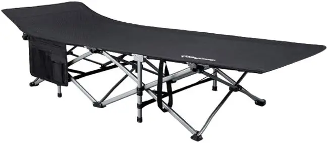 Розкладачка KingCamp Oversize Lightweight Folding Camping Cot. Black