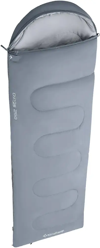 Спальний мішок KingCamp Oasis 250 Comf +12°C / Lim +7°C / Extr -3°C Mediumgrey