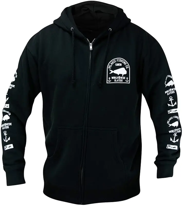 Худи Pelagic Worldwide Slayer Zip L Black