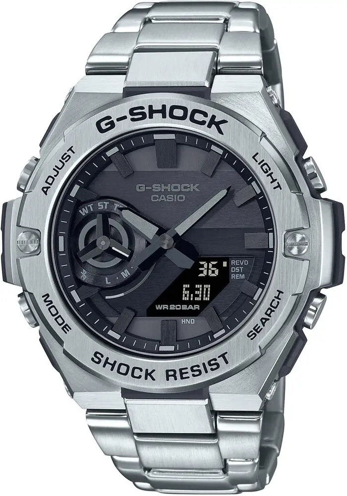 Годинник Casio GST-B500D-1A1ER G-Shock. Сріблястий